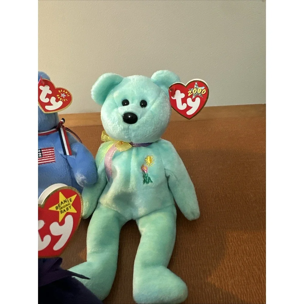 Vtg Beanie Babies Ty: Valentina, 1999, Soccer, Princess Di, With Tags 7 Total